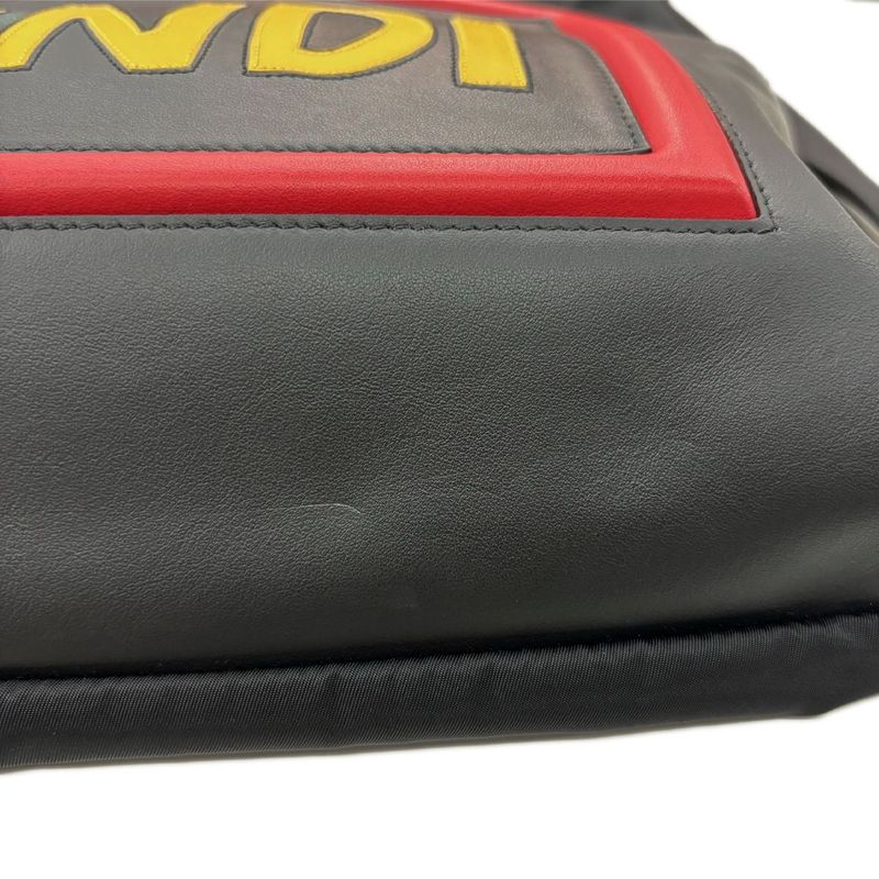 Fendi Nylon Backpack Black Vocabulary