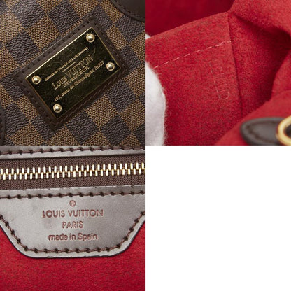 Louis Vuitton Damier Hampstead PM Tote Handbag N51205 Ebène Brown PVC Leather