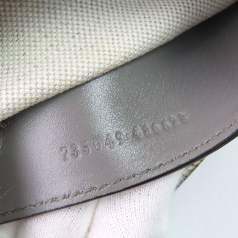 Gucci 735049 Ggmatelasse Leather 2WAY Handbag Shoulder Bag Grey Storage