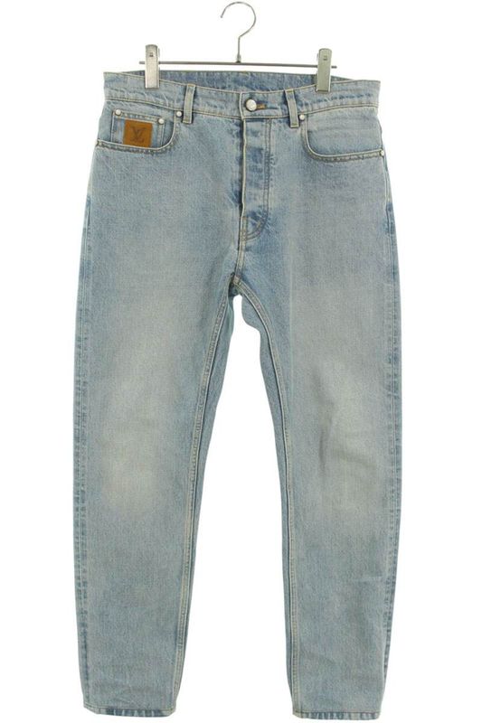 Louis Vuitton 25SS Rm251mq PCP Hsd51w LV Stitch Slim Fit Denim Pants Men's 31