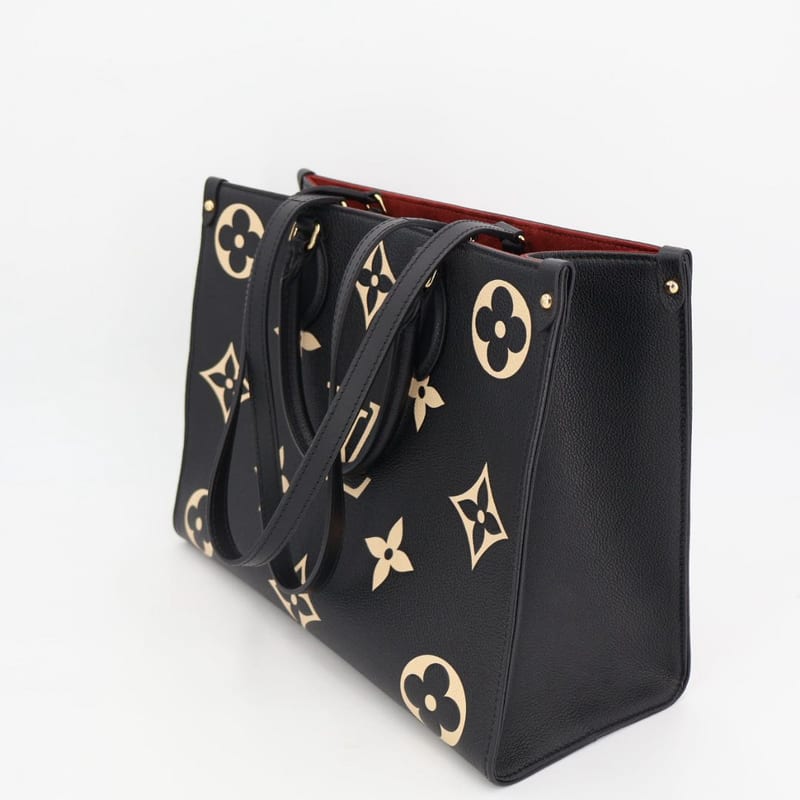 Louis Vuitton M45495 Empreinte On-the-go MM Black Beige 2WAY Bag