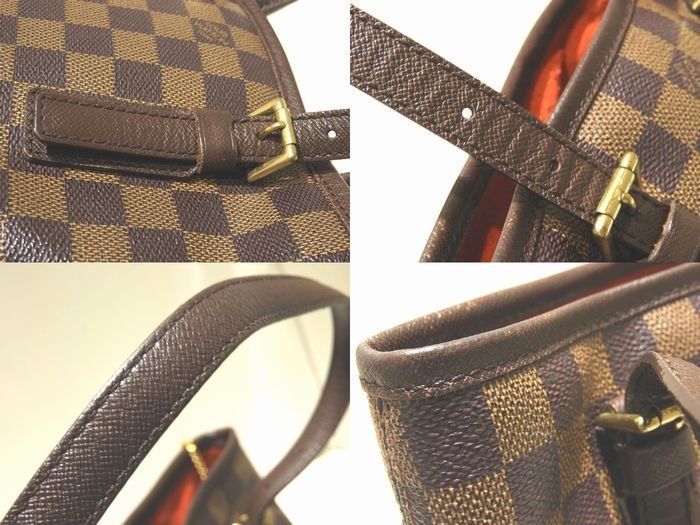 Louis Vuitton Marais Bucket Shape Shoulder Bag With Pouch N42240 Damier Tote