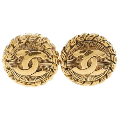 Chanel Coco Mark Vintage Gold Plated Ladies 23.0g Earring