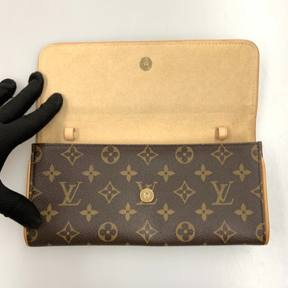 Louis Vuitton Monogram Pochette Twin GM Shoulder Bag M51852 Brown