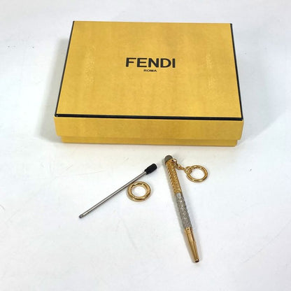 Fendi Earring Scribble Pen Metal Silver