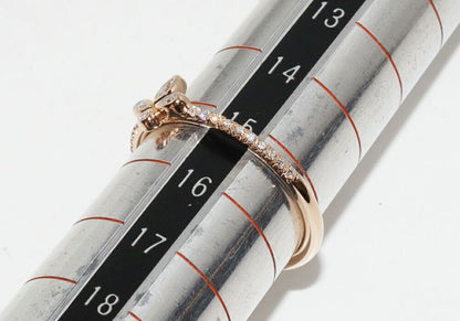 Tiffany & Co Ring 18K Pink Gold Diamond Fleur-de-lis Ring