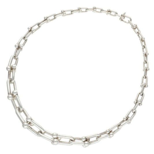 Tiffany & Co Hardwear Hardware Graduated Link Silver Necklace Men's 18inch