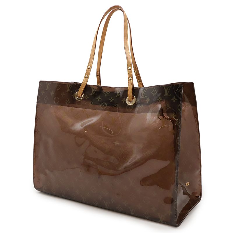 Louis Vuitton Monogram Cabas Cruise Tote Beach Bag Shoulder Bag Vinyl Clear