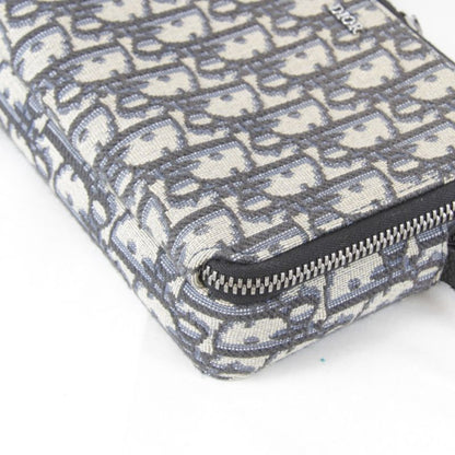 Christian Dior Oblique Jacquard Shoulder Bag Canvas Women's