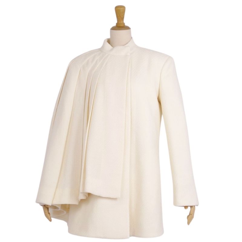 Gucci Jacket Stand Collar Wool Tweed Outerwear