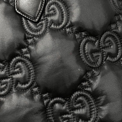 Gucci Ggmatelasse Medium Tote Bag 631685 Black Nylon A4 Size