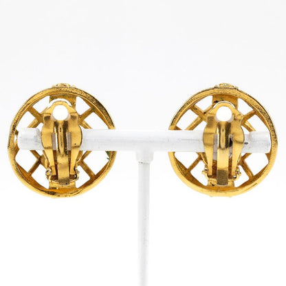 Chanel Logo Vintage Gold Plated Ladies 16.4g Earrings