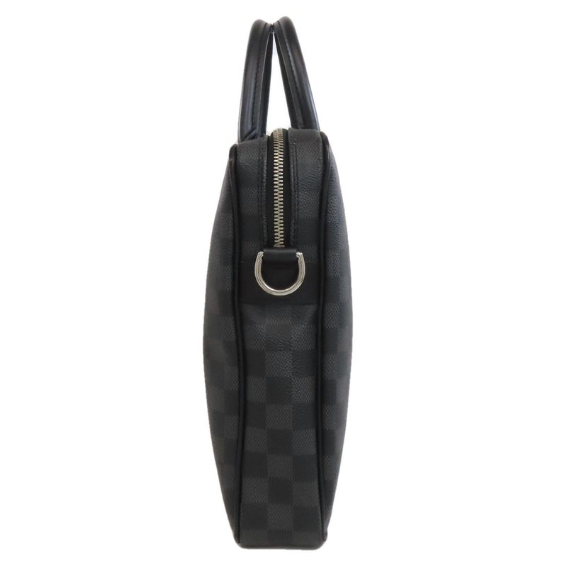 Louis Vuitton N41478 Porte Documents Voyage PM Business Bag Damier Canvas Men's