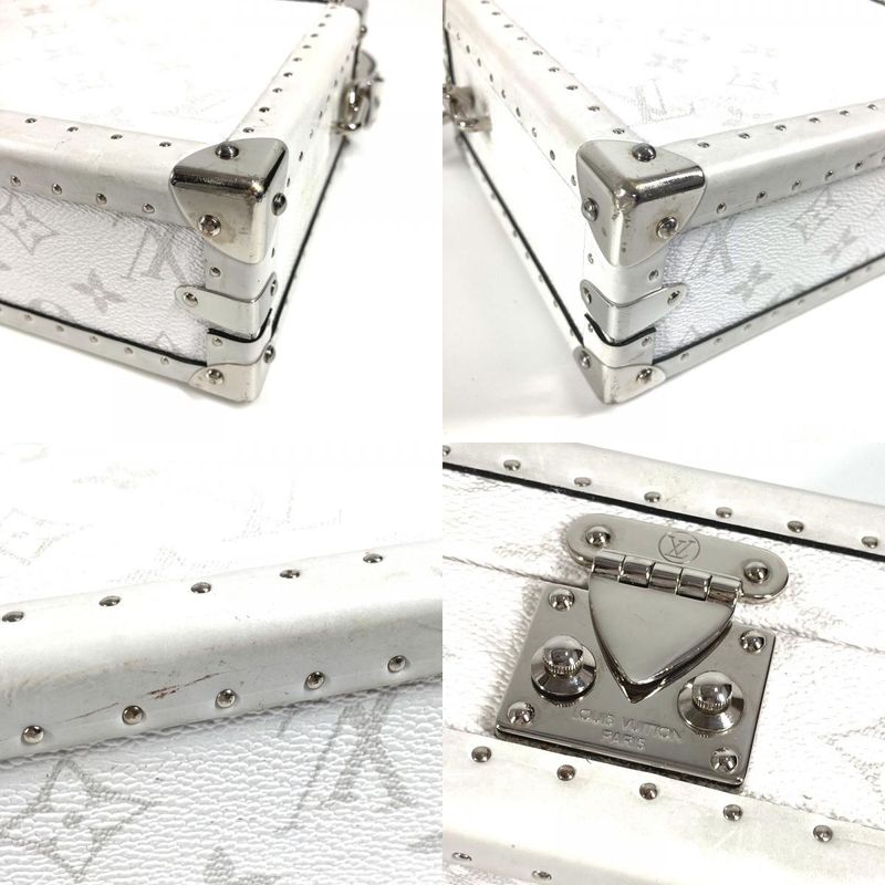 Louis Vuitton Shoulder Bag Trunk Clutch Box M11049 Monogram Canvas White