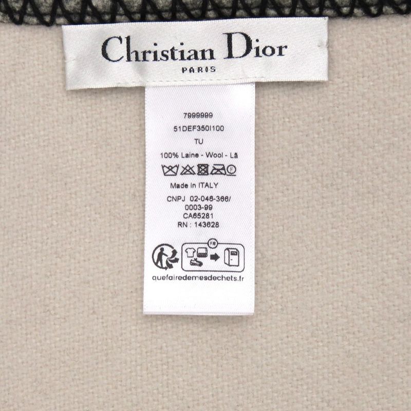 Christian Dior Blanket Knee Wool Grey Miscellaneous 0314 Christian Dior