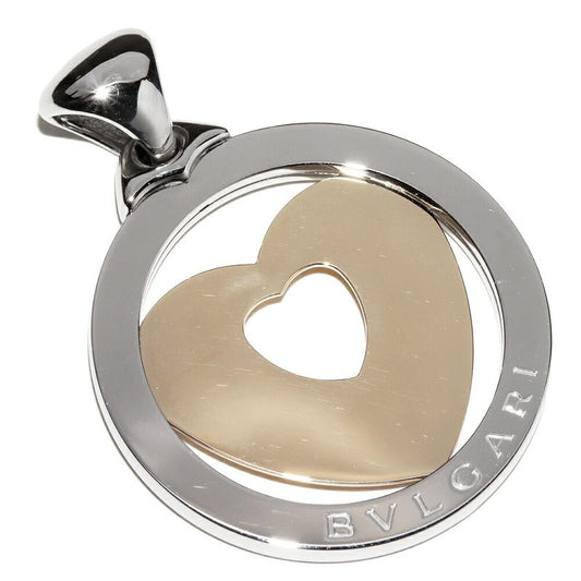 Bulgari Pendant Top Charm 18K Yellow Goldxss Tondo Heart Pendant Top