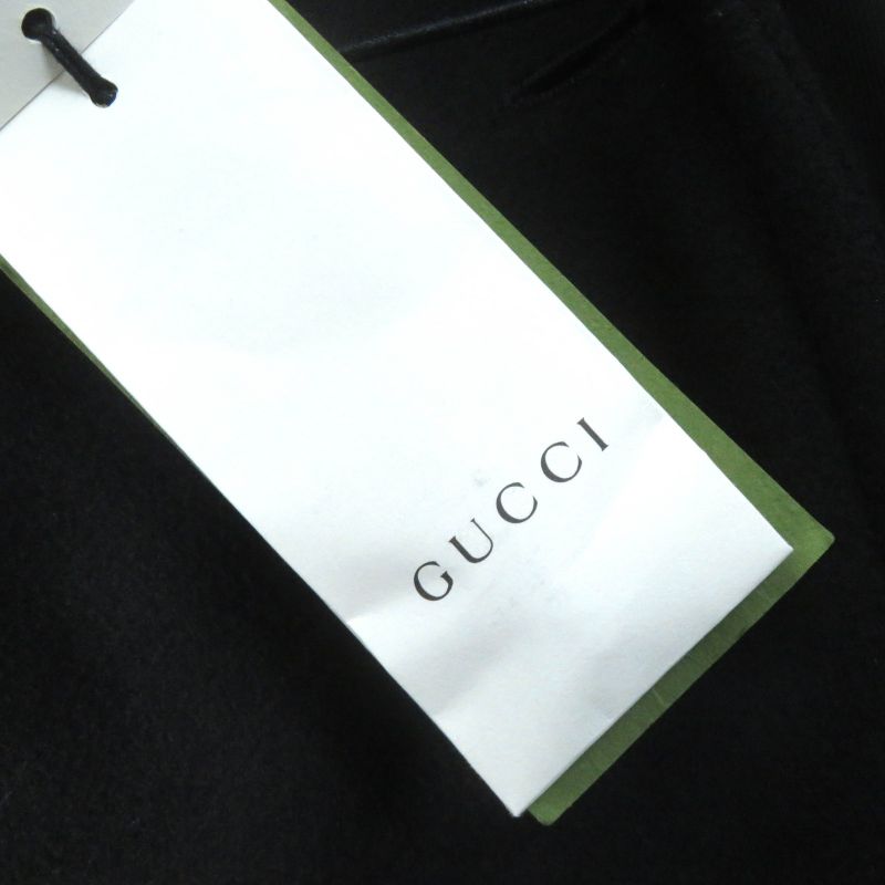 Gucci 22SS 669523 Wool Logo Gold Button Back Pleats Seventh Sleeve Double