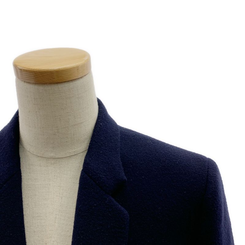 Celine | Phoebe Period Egg Crombie Coat Fully Lined | 38 | Navy | Women