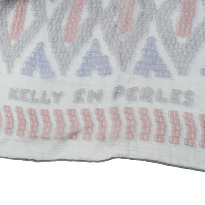 Hermes Carre 140 Kelly EN Perles Kelly EN Perles Lou Silk GRIS Etain Bordeaux