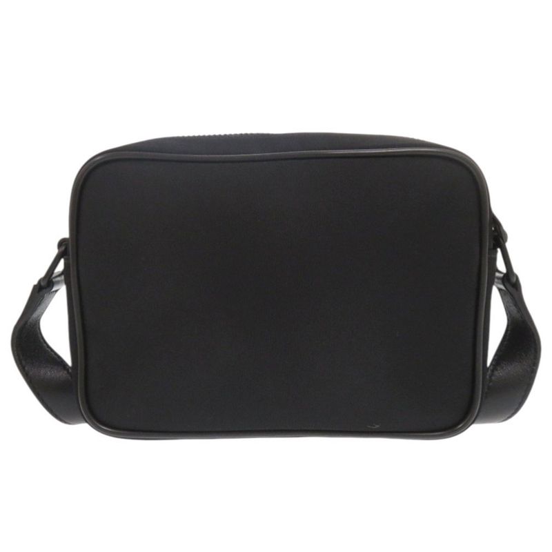 Saint Laurent Camera Bag Camp Nylon Lambskin Black Shoulder Bag Black 0596