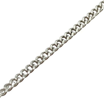 DIOR Necklace Plated Metal Plated Metal Vintage Logo Round Silver