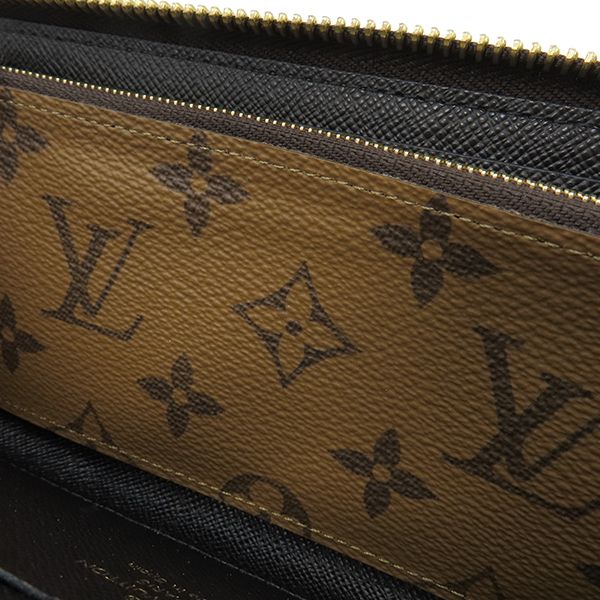 Louis Vuitton Long Wallet Portefeuille Clemence Monogram Reverse Canvas