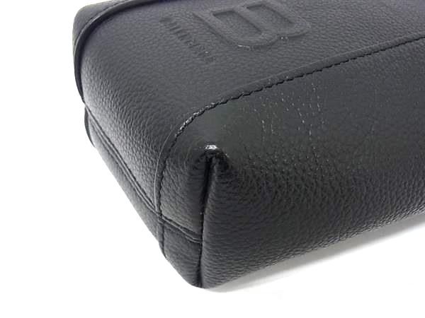 Balenciaga 644722 Hourglass Leather Crossbody Shoulder Bag Black Bp4488