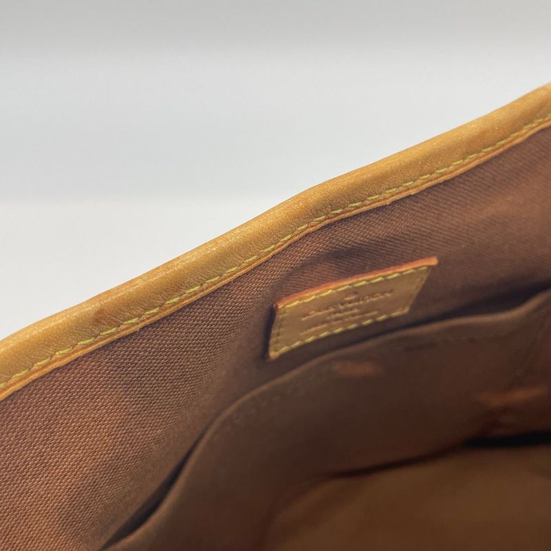 Louis Vuitton Monogram Patignol M51156 Handbag Brown Preowned 005383