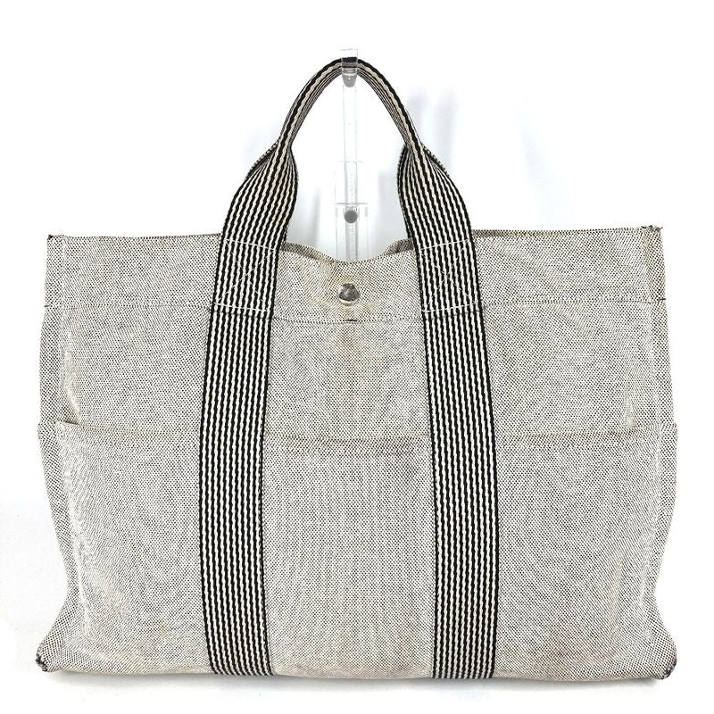 Hermes Handbag New Fourre Tout Tote MM Cotton Grayish
