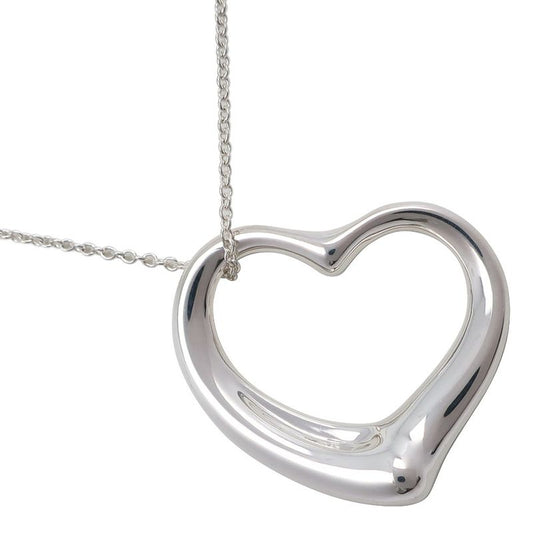 Tiffany & Co Open Heart Large Elsa Peretti 925 Silver Ladies 16.3g Necklace