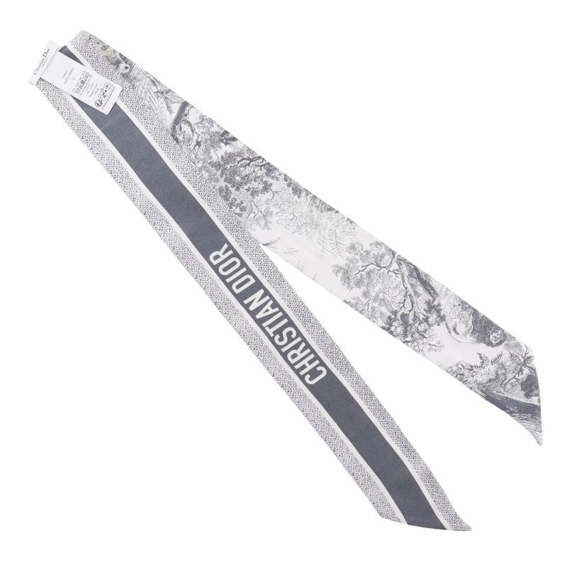 [dior] Christian Dior Mitzah Toile De Jouy Sauvage Ribbon Scarf 15jou106i602