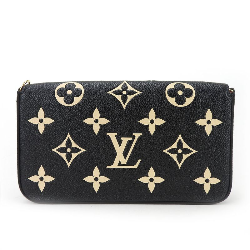 Louis Vuitton Shoulder Bag Pochette Felicie M82479 Monogram Empreinte Black