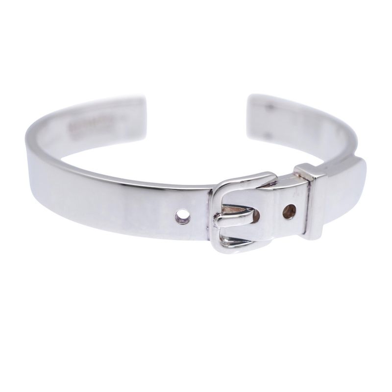 Hermes Bucher Serie Bangle 925 Silver Bracelet Silver 1059hermes