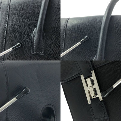 Hermes | Drag 32 G Engraved Silver Hardware Handbag | Black | Women