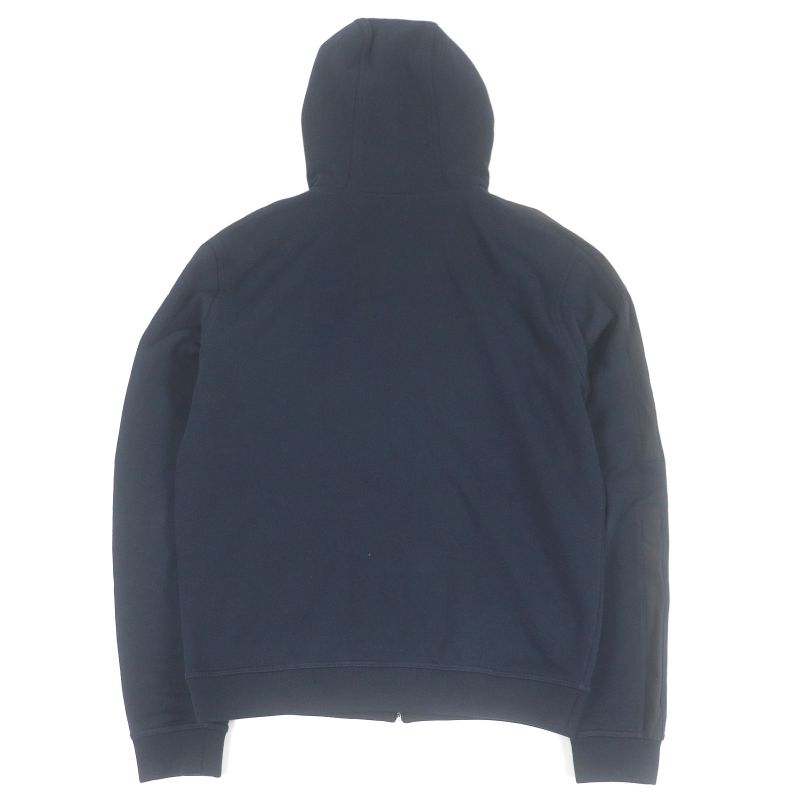 Hermes 20AW Run H Sideline 100% Cotton H Logo Zip Hoodie Navy S Made In Italy