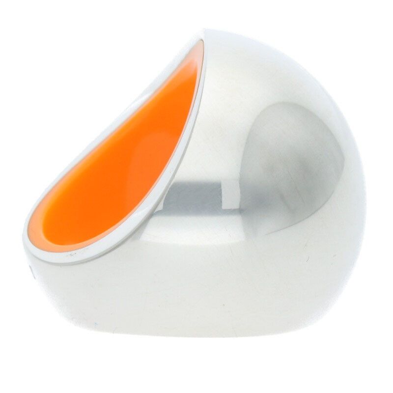 Hermes Quark Cocktail Silver Ring Men's 14