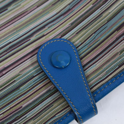 Hermes Evelyn 1 PM Leather And Chevre Blue Shoulder Bag Gold