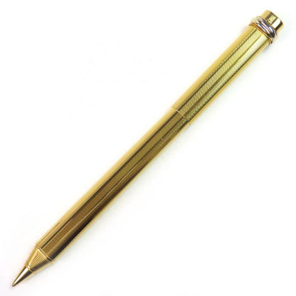 Cartier Vintage Trinity Ballpoint Pen With Cap Gold With Case Made In France