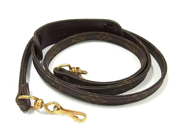 Louis Vuitton Monogram Bag Shoulder Strap Shoulder Belt Crossbody Brown Fh2822