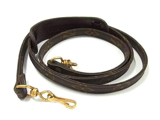 Louis Vuitton Monogram Bag Shoulder Strap Shoulder Belt Crossbody Brown Fh2822
