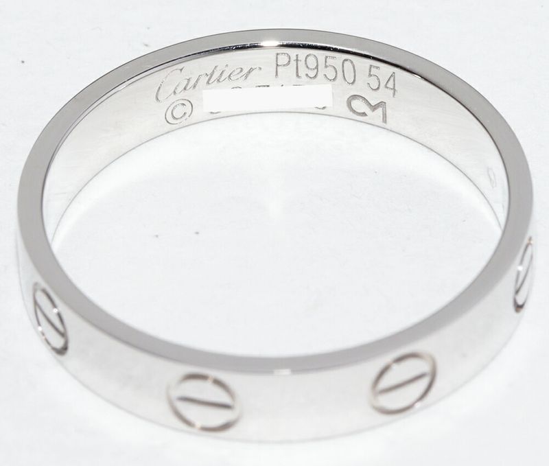 Cartier Ring Pt950 Love Ring Small Model Mini Love Ring B40853