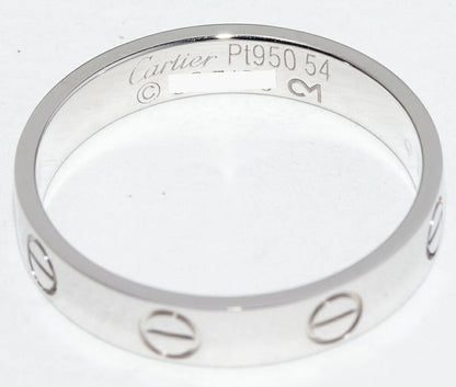Cartier Ring Pt950 Love Ring Small Model Mini Love Ring B40853