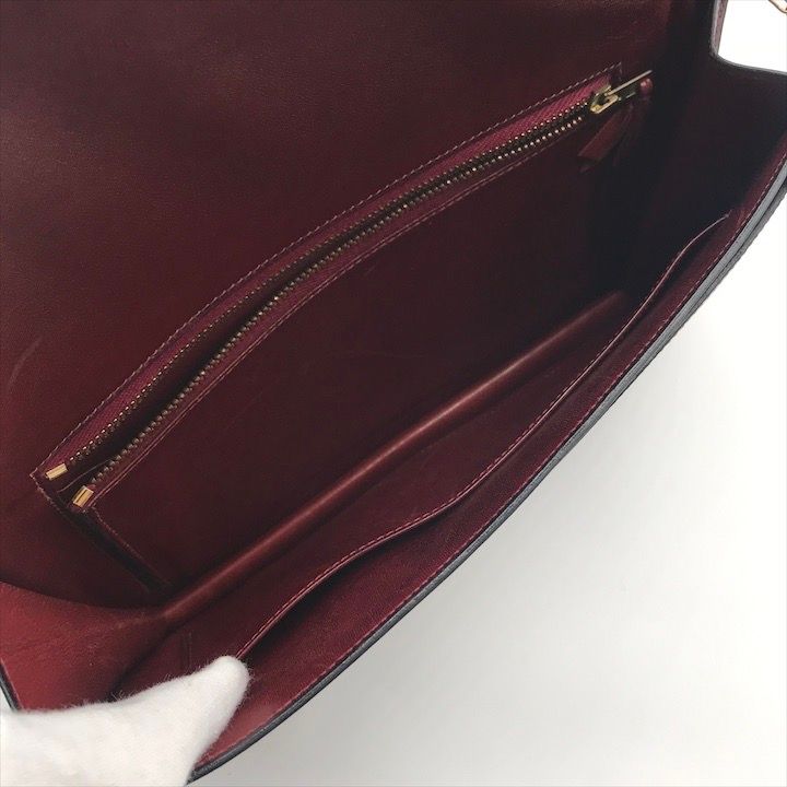 Hermes Liddy Calfskin Shoulder Bag Gold Purse