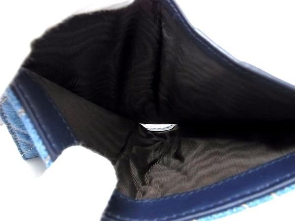 Pattern Gucci 466492 GG Marmont Canvas Fold Wallet Blue Aw1264