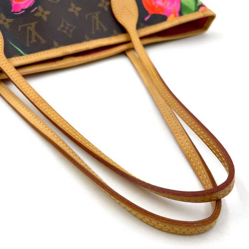 Louis Vuitton Neverfull MM Monogram Rose Monogram Rose Leather X PVC Pink X