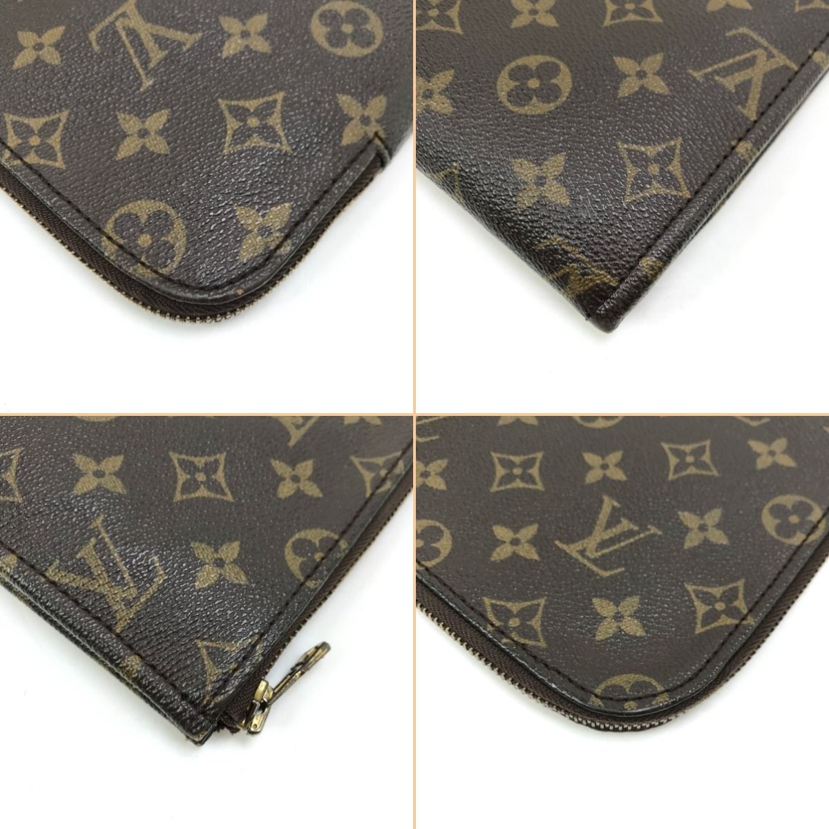 Louis Vuitton Monogram Document Case M53456 Brown