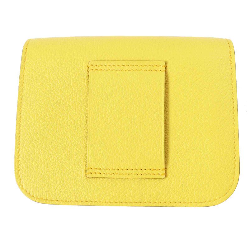 Hermes Constance Slim Verso Silver Hardware Evercolor Coin Case Sun New Blue