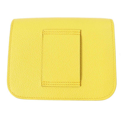 Hermes Constance Slim Verso Silver Hardware Evercolor Coin Case Sun New Blue