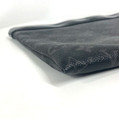 Louis Vuitton Pochette Discovery Clutch Bag M62291 Monogram Eclipse Canvas Black