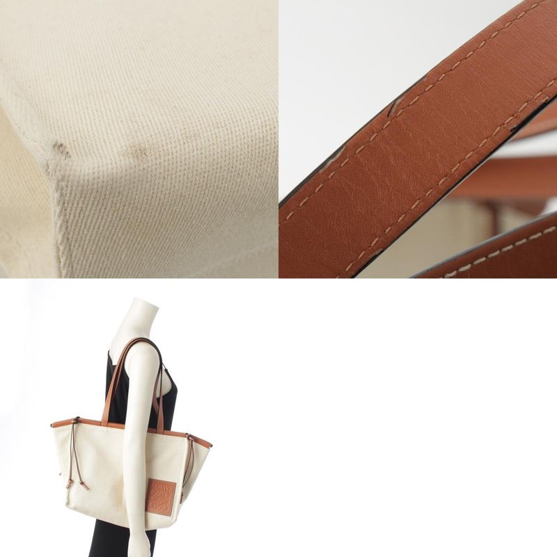 Loewe Cushion Tote Large Canvas Anagram Long Shoulder Tote Handbag 33002ab90